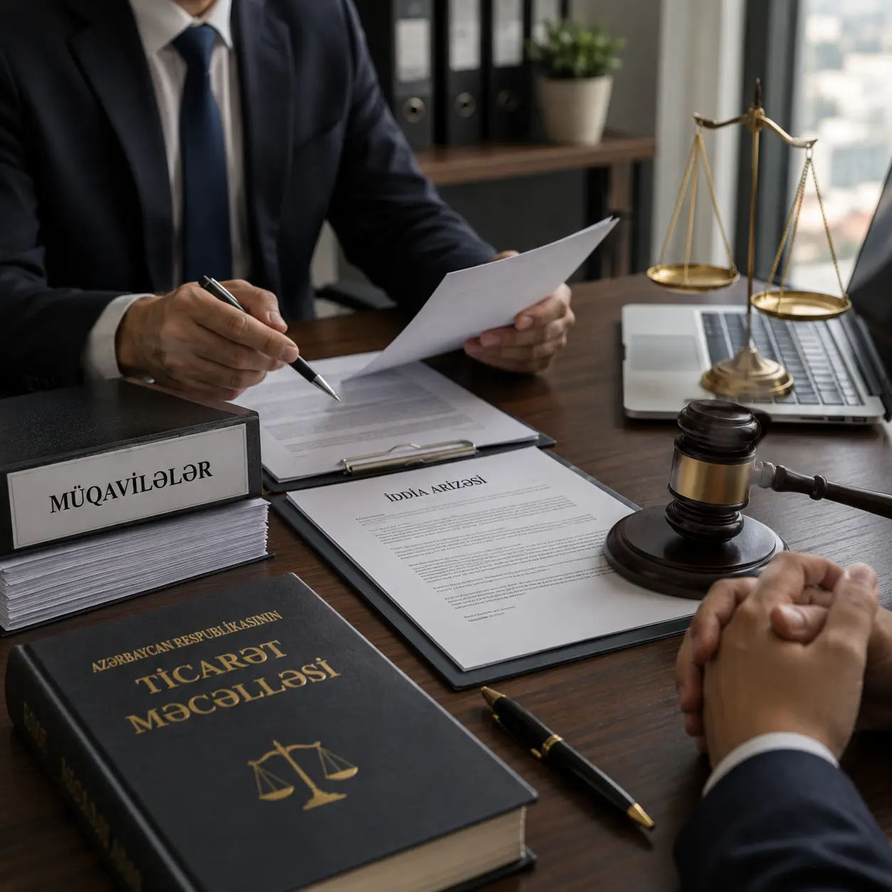 Commercial debt recovery court case in Azerbaijan involving unpaid sale-purchase agreements and successful judgment enforcement